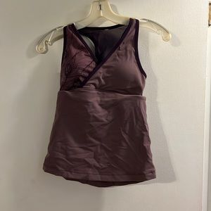 Lululemon shades of purple tank top lulu size 4